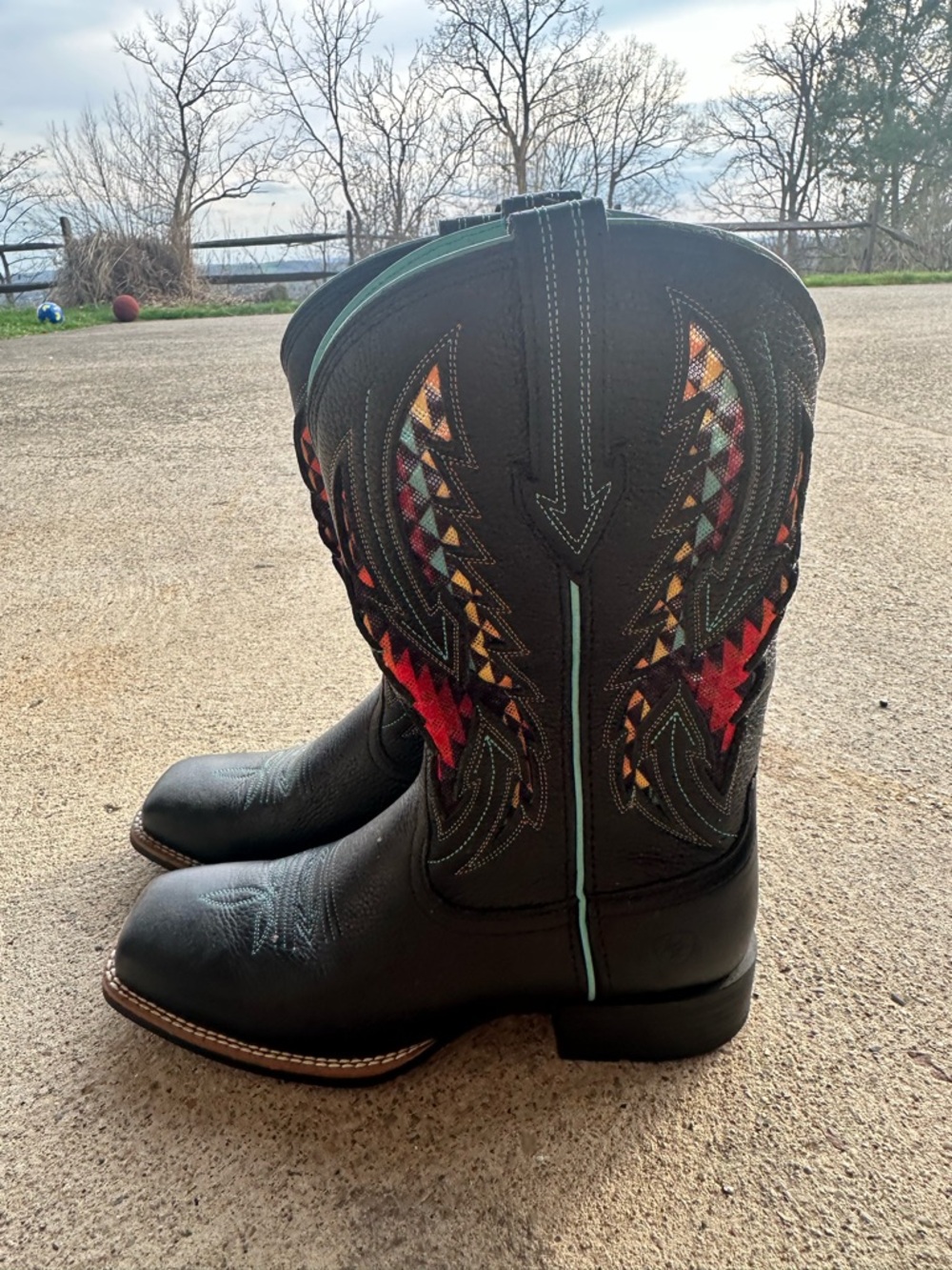 ARIAT Womens Blackjack Venttek Cowboy  Boots Size 9.5B